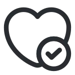 Heart Tick SVG Icon